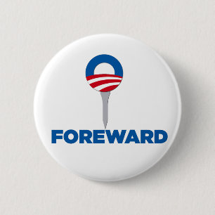 Obama Forward Parody-toets Ronde Button 5,7 Cm