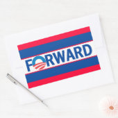 Obama FORWARD Rechthoekige Sticker (Envelop)