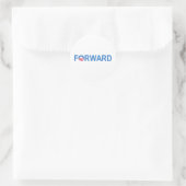 Obama Forward Ronde Sticker (Tas)