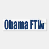 Obama FTW Bumpersticker (Voorkant)