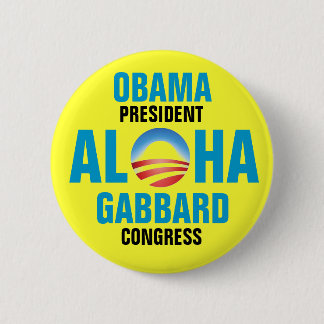 OBAMA/GABBARD 2012 RONDE BUTTON 5,7 CM
