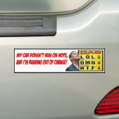 Obama Gas Bumpersticker (Op auto)