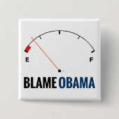 Obama-gasprijzen Vierkante Button 5,1 Cm (Voorkant)