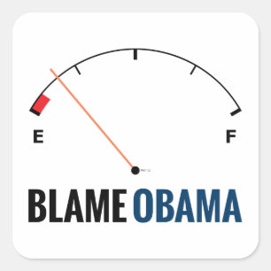 Obama-gasprijzen Vierkante Sticker