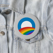 Obama Gay Pride Ronde Button 4,0 Cm (In situ)