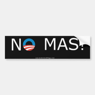 Obama, geen Mas. Bumpersticker