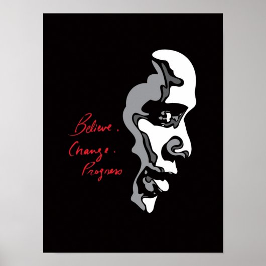 Obama: Geloof het Poster van de Voortgang van de V (Voorkant)