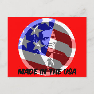 Obama gemaakt in de Verenigde Staten Briefkaart