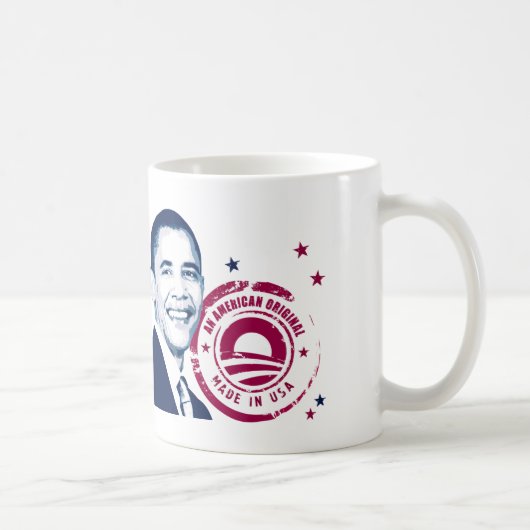 Obama - gemaakt in de VS Koffiemok (Rechts)