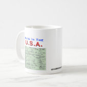 Obama: Gemaakt in de VS Koffiemok (Voorkant links)