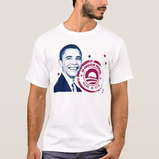 Obama - gemaakt in de VS T-shirt (Voorkant)