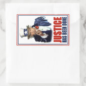 Obama gerechtigheid is gedaan Bin Laden Killed Rechthoekige Sticker (Tas)