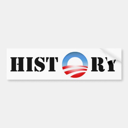 Obama-geschiedenis Bumpersticker (Voorkant)