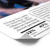 Obama: Geschiedenis Poster krant (Hoek)