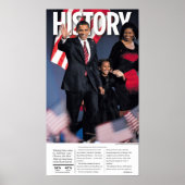 Obama: Geschiedenis Poster krant (Voorkant)
