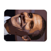 Obama Gezichtsmagneet voor 2012 Magneet (Horizontaal)