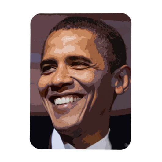 Obama Gezichtsmagneet voor 2012 Magneet (Verticaal)