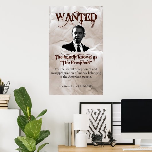 Obama Gezocht Poster (Thuiskantoor)