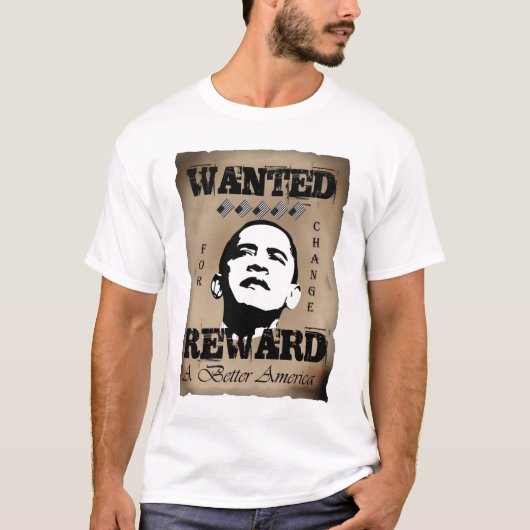 Obama Gezocht T-shirt (Voorkant)