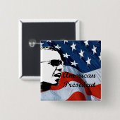 Obama Gifts 2 Vierkante Button 5,1 Cm (Voorkant /achterkant)