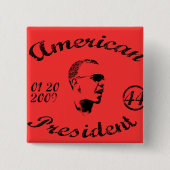 Obama Gifts Vierkante Button 5,1 Cm (Voorkant)
