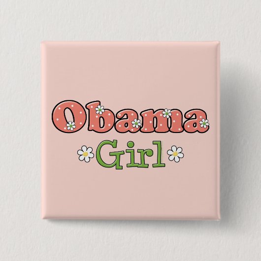 Obama Girl Barack Obama Button (Voorkant)