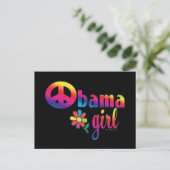 Obama Girl Briefkaart (Staand voorkant)