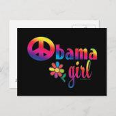 Obama Girl Briefkaart (Voorkant / Achterkant)
