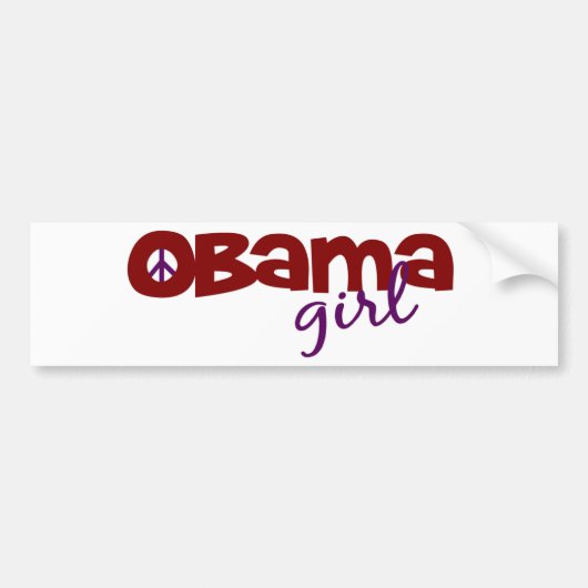 Obama Girl Bumpersticker (Voorkant)
