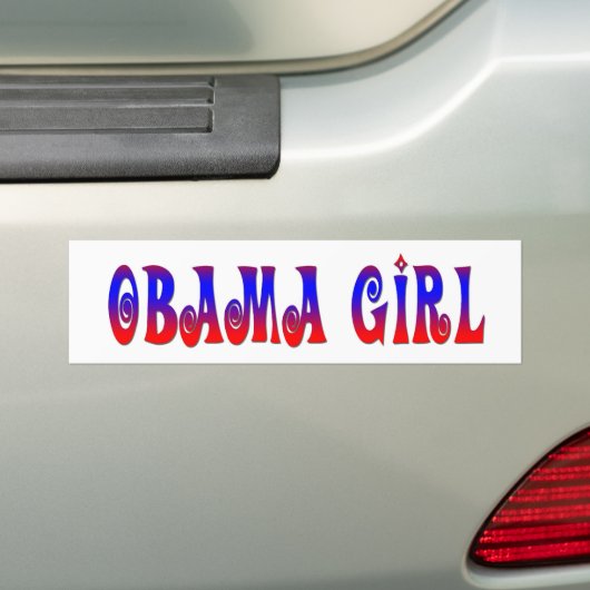 Obama Girl Bumpersticker (Op auto)