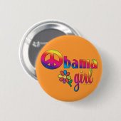 Obama Girl Ronde Button 5,7 Cm (Voorkant /achterkant)
