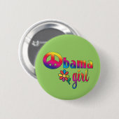 Obama Girl Ronde Button 5,7 Cm (Voorkant /achterkant)
