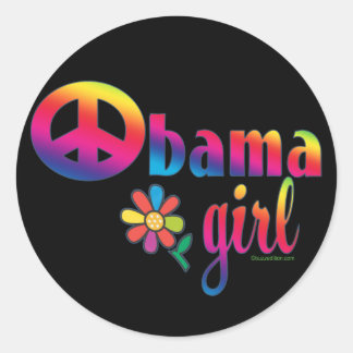 Obama Girl Ronde Sticker