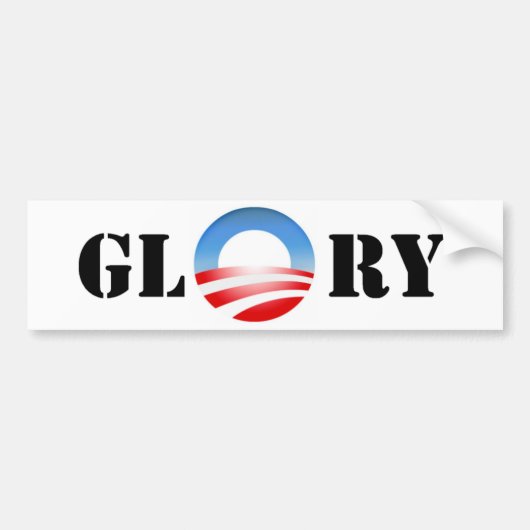 Obama Glory Bumpersticker (Voorkant)