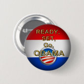 obama go ronde button 5,7 cm (Voorkant /achterkant)