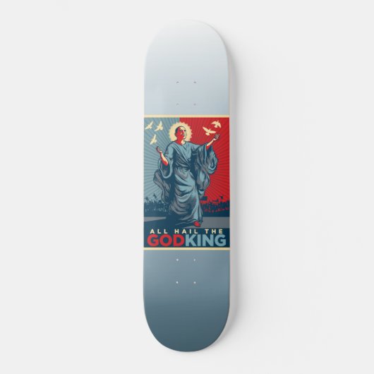 Obama God King Schaats Board Deck Persoonlijk Skateboard (Voorkant)