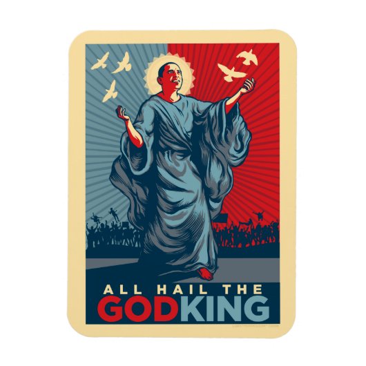 Obama Godking Premium magneten (Verticaal)