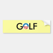 obama golf bumper sticker (Voorkant)