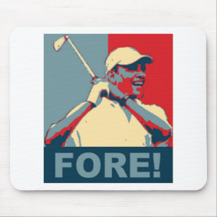 Obama Golfing FORE! Muismat