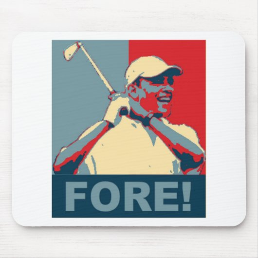 Obama Golfing FORE! Muismat (Voorkant)