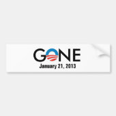 obama, GONE, 21 januari 2013 Bumpersticker (Voorkant)