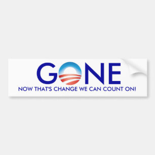Obama, GONE. Bumpersticker