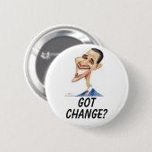 Obama, GOT, VERANDEREN? Ronde Button 5,7 Cm (Voorkant /achterkant)