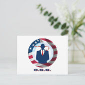 Obama Gotsta Go! Briefkaart (Staand voorkant)