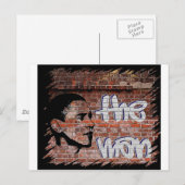 Obama Graffiti Briefkaart (Voorkant / Achterkant)