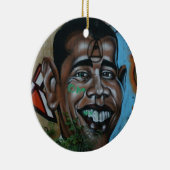 Obama Graffiti Keramisch Ornament (Rechts)