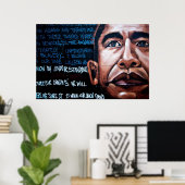 Obama Graffiti Poster (Thuiskantoor)