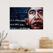 Obama Graffiti Poster (Keuken)