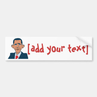 Obama - grappig portret bumpersticker