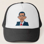 Obama - grappig portret trucker pet (Voorkant)